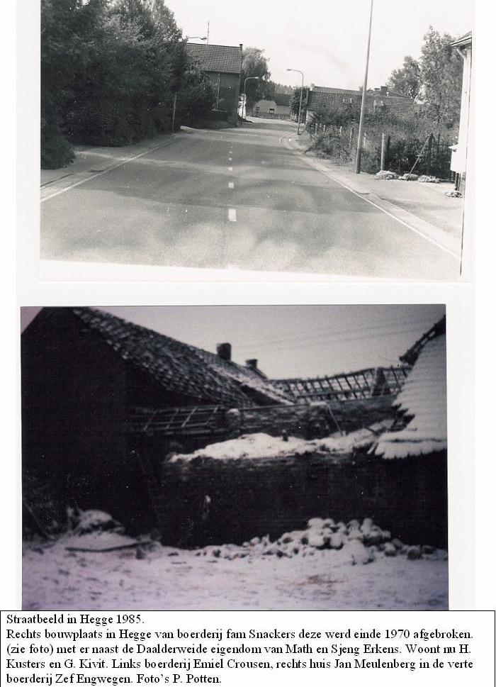 Boerderij van Harrie Snackers rond 1970 te Hegge