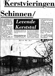 Houten noodkerkje aan de Hettekensweg 1983, voormalige kleuterschool, waar iedere zaterdag avond een H. Mis plaats vond voor oudere bewoners Hegge-Nagelbeek. Tevens werd in verschillende jaren in dit gebouw een levende kerststal georganiseerd, door het buurtschap van Hegge ronde de kerstdagen.